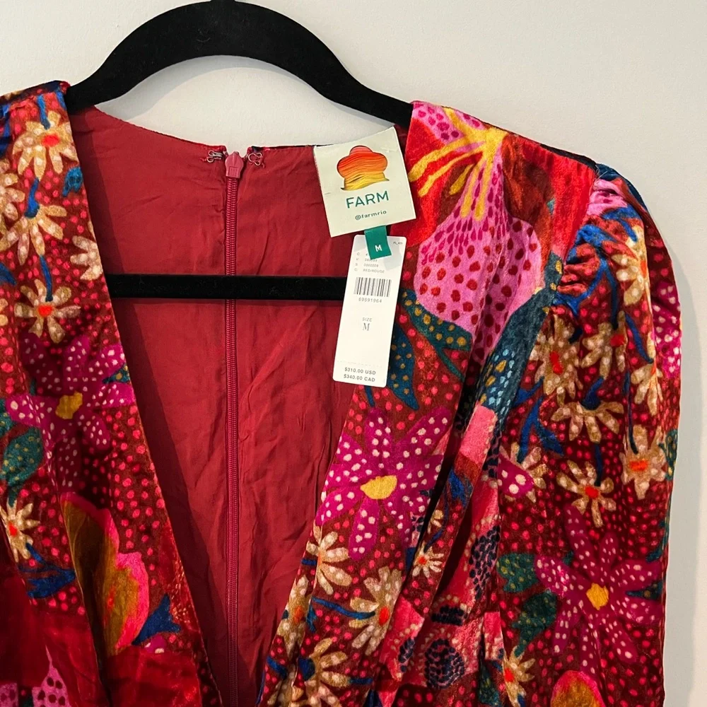 Farm Rio Red Wild Life Jumpsuit NWT_6